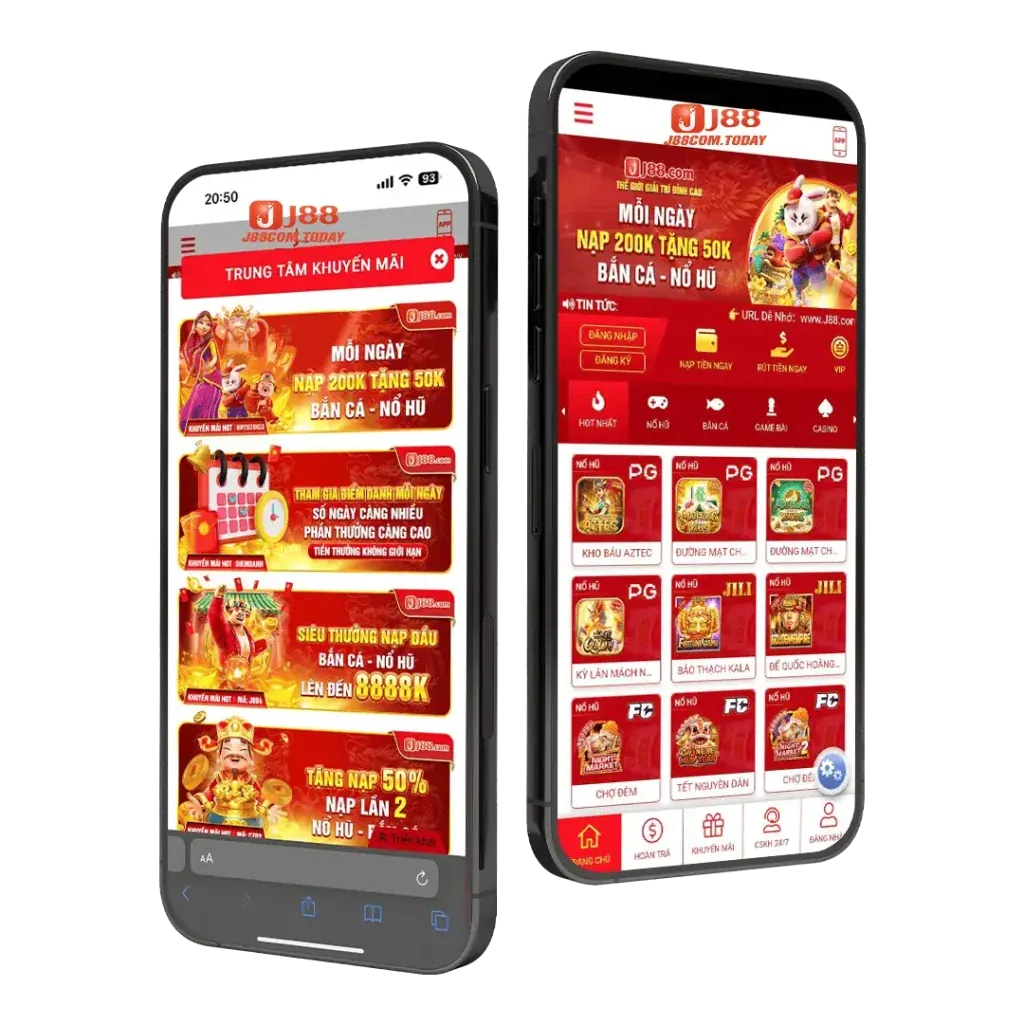 Người dùng chơi slot game trên điện thoại di động